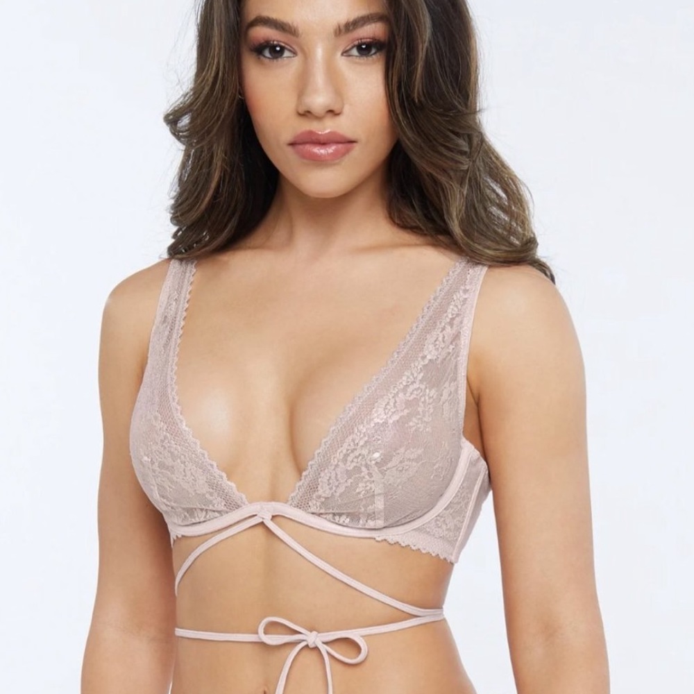 Savage X Fenty Iridescent Shimmer Lace Unlined Bra - 32C